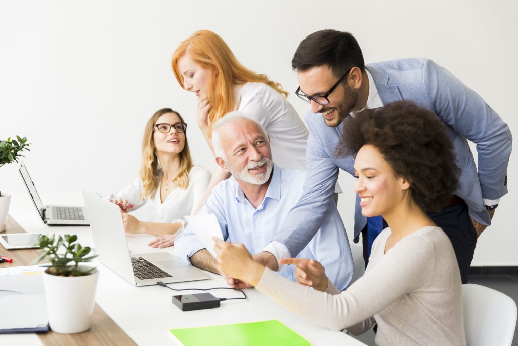 Businesspeople in conference room