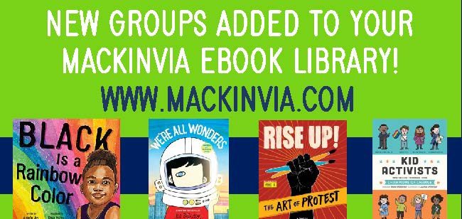 New social justice book groups have been added to your school’s MackinVIA eBook library