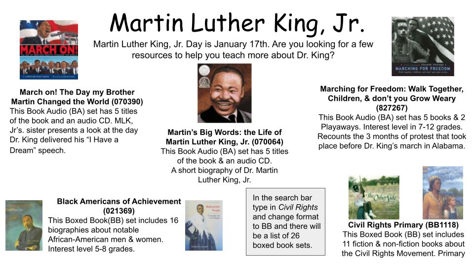 Martin Luther King, Jr. items in lending library catalog