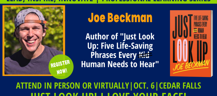 International speaker Joe Beckman coming to Cedar Falls on Oct. 6