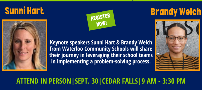 Central Rivers AEA Behavior Intervention Systems Supports Summit will host local school leaders on Sept. 30